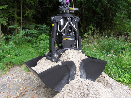 Q355 excavatrice Clamshell Bucket Mini Big Up Close Rotating ou aucun - tournant