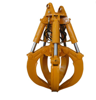 4-6 excavatrice Orange Peel Grab de mâchoire 3-45 Ton Excavator Rotating Hydraulic Grapple
