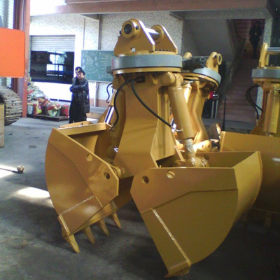 Force de 50 Ton Excavator Clamshell Bucket Strong creusant Pit And Loading Mud