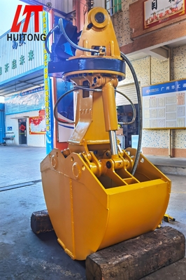 Crane Excavator Hydraulic Clamshell Bucket pour des travaux de construction