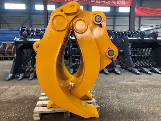 6 tonnes Excavateur manuel type Log Grapple personnalisé Produit de grapple en bois à haute efficacité non rotatif