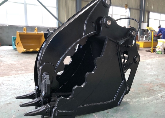 10 tonnes 0.4CBM Excavateur à haut rendement Bouteille hydraulique à pouce personnalisée Largeur d'ouverture Bouteille produit de vente à chaud