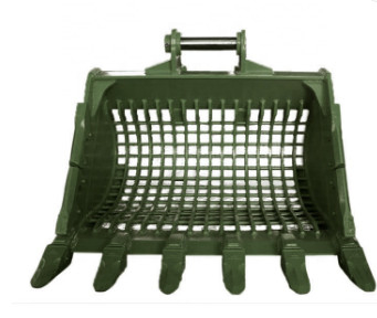 NM400 Bouteille de squelette pour excavatrice avec élimination des roches dentaires