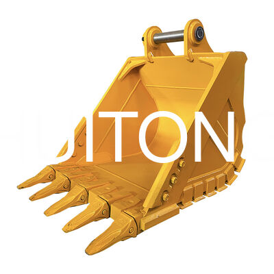 Godet renforcé pour PC200/CAT320 0.8m³ avec structure renforcée/résistant à l'usure/usage moyen/travaux de carrière