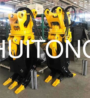 Excavatrice hydraulique en acier Q355B, grappin en bois de 10 à 17 tonnes, pelle ZX170 EC170 pour la saisie de grumes, chargement et transport