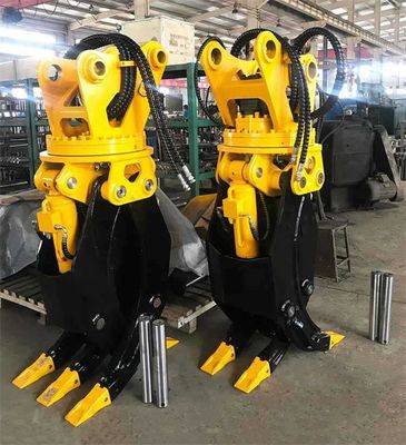 Hydraulic  Q355B Steel Excavator Grapple Wooden Log Grab 18-24 Ton Excavator SK220 PC210 for Log Grabbing Loading Transporting