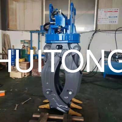 Excavatrice hydraulique en acier Q355B, grappin en bois de 10 à 17 tonnes, pelle ZX170 EC170 pour la saisie de grumes, chargement et transport