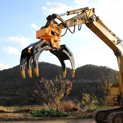 Excavateur 360 Rotation type hydraulique Log Grapple pour 20Ton PC200 hautement efficace