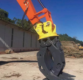 Excavateur 360Rotation type hydraulique Log Grapple pour 15Ton CAT315 Excavateur haute efficacité bois Grapple prix d'usine