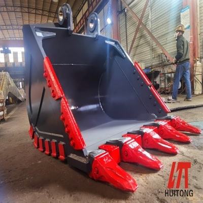 HUITONG Creuseur personnalisé HD Bucket Heavy Duty Bucket Excavator Boîte de roche renforcée pour CAT320 EX120
