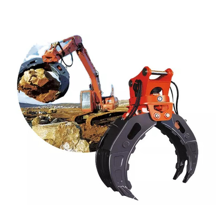 Excavateur de haute qualité attachement Q355 360 rotatif excavateur hydraulique accrocheur accrocheur bois personnaliser disponible prix d'usine vente directe