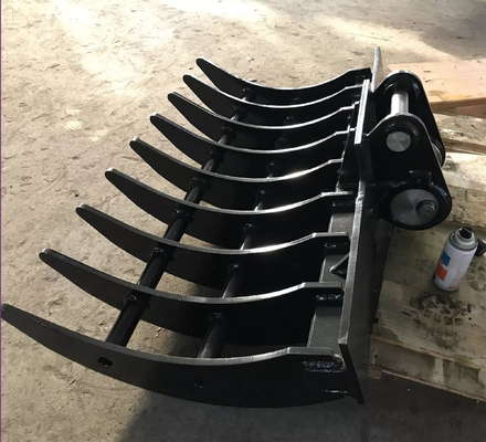 HUITONG Mini Excavator Ripper Rake Excavation attachement Défrichage du sol Rake Bucket