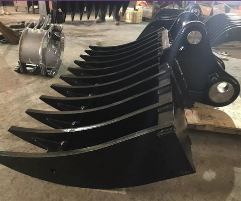 Rake de racine de 3 10 tonnes de pelleteuse