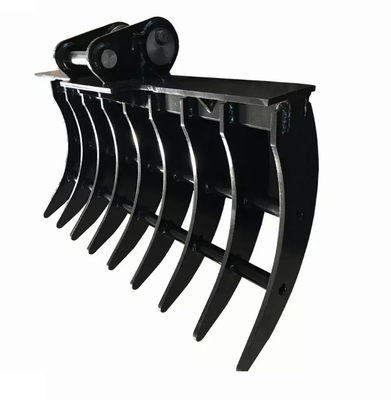 HUITONG Mini Excavator Ripper Rake Excavation attachement Défrichage du sol Rake Bucket