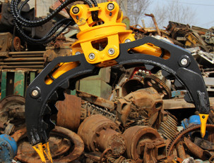 Excavateur à haut rendement attachement Excavateur rotatif en bois de charpente à mâchoire personnalisée prix d'usine vente directe