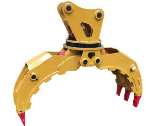 Q355B/NM400/HARDOX450 Excavateur 360Grapple hydraulique rotatif pour bois de 9 tonnes