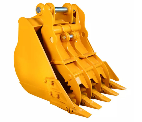 Capacité de prise de 3 à 100 tonnes Excavateur Bouteille de pouce Q355B NM400/450/500 Hardox450/500/550 Jaune