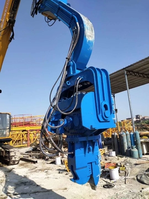 Excavateur hydraulique à pile de 15 tonnes, marteau à pile avec bras vice-excavateur, pièces jointes