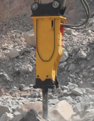 Larme de construction de roche en pierre de Hydraulic Hammer Crusher d'excavatrice de Hyundai vers le bas forte