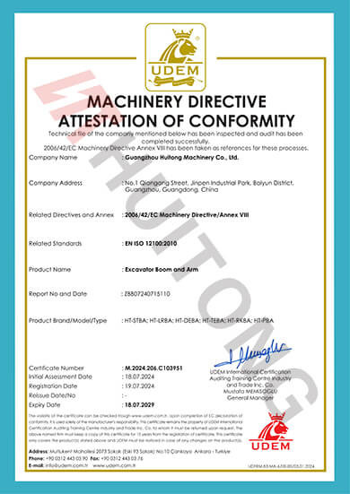 LA CHINE Guangzhou Huitong Machinery Co., Ltd. certifications