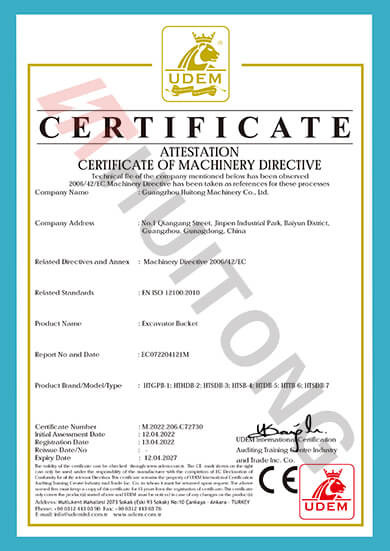 LA CHINE Guangzhou Huitong Machinery Co., Ltd. certifications