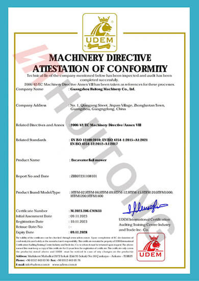 LA CHINE Guangzhou Huitong Machinery Co., Ltd. certifications